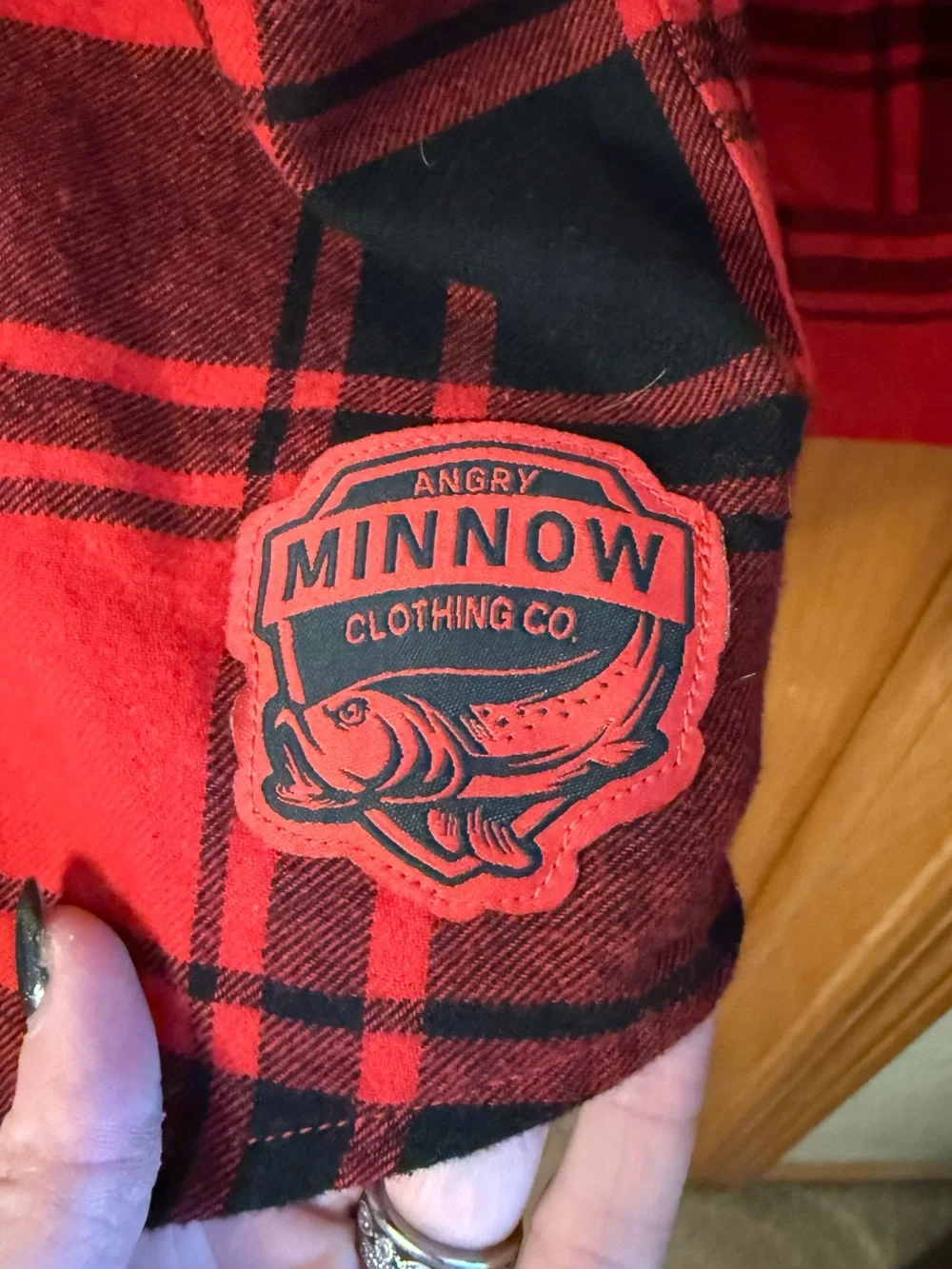 Angry Minnow Buffalo Plaid Fireball Flannel - Picture 6 of 7